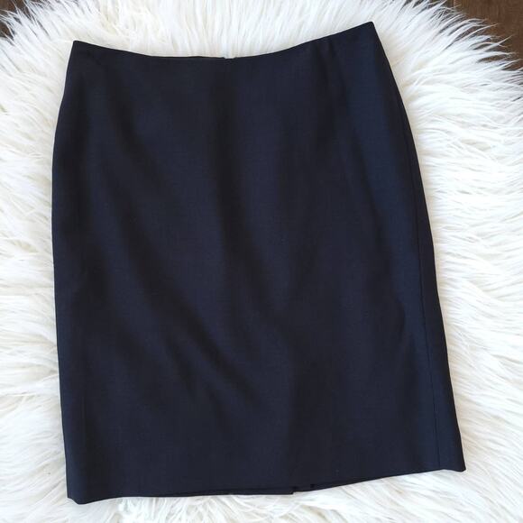 Anne Klein Suit Career Skirt Black Straight Knee Length Lined 6 - Picture 3 of 8